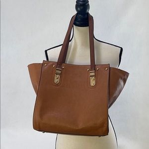 Camel faux leather bag